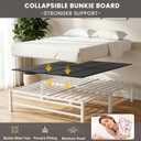 54''x75'' Full Folding Bunkie Board, Durable Under Bed Mattress Support, Anti-Sagging Bed Base Replacement for Box Spring