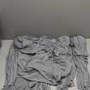 BIETYONE Dining Chair Covers,Dining Room Chair Covers Set of 4,Stretch Kitchen Chair Cover,Washable Dining Chair Cover,Parsons Chair Slipcovers Protective,for Home,Restaurant,Banquet(Pattern 30) (Skirt 6PCS, Smoky Gray)