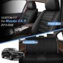 Full Set Seat Covers for Mazda CX-5 2013-2026
Waterproof Faux Leather,Scratch Resistant,Easy to Install & Wipe Clean,Airbag Compatible,Car Seat Protector,Black