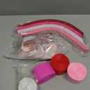 TaoBary Wedding Decorations Indoor Wedding Garland 328ft Red Pink Streamers 400 Sheet Paper Heart Garland Banner 65.5ft Heart Hanging for Pastel Party Birthday Decor(4, Red Pink)