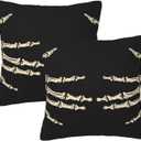Skull Throw Pillow Covers 18 X 18 Inch Set of 2 Pillow Cases Decoration Cushion Cover for Bedroom Living Room Sofa Outdoor