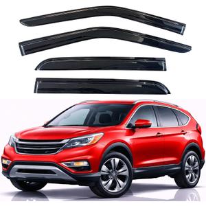 KPY Rain Guards Fit for 2012-2016 Honda CRV, Out-Channel Window Visors Vent Wind Deflectors 4PC, Car Accessories for 12-16 CR-V