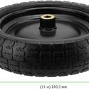 2 Pack 13 Inch Flat-Free Tires for Gorilla Cart, Heavy Duty Solid Replacement Wheels With 5/8 Inch Bearings for Wheelbarrow, Trolleys, Hand Trucks, Utility Carts