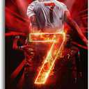 SUIBIAN Soccer Star CR7 Wall Tapestry Posters Wall Hanging Decoration for Bedroom Dorm Cool-for Party Art Wall Tapestry39x59 Inch (02)