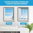 YoleShy Portable Air Conditioner Window Kit with Coupler Adjustable Window Seal for AC Unit, Sliding AC Vent Kit for 5 inches Exhaust Hose