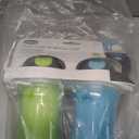 Chicco Flip-Top Straw Cup 9oz | Insulated Toddler Sippy Cup with Soft Silicone Straw | No-Spill Valve | Easy-Clean | BPA-Free | 2pk | For Ages 12+ Months | Green Play/Teal