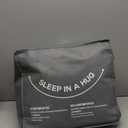 Sleeping Bag Liner - Adult Sleep Sack & Travel Sheets for Hotel - Travel Sleep Sack, Camping Sleeping Bag Liners for Cold Weather (Gray - No Zipper)