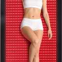 1370 LEDs Dual Full Body Red Light Therapy Mat, Red Light Therapy Blanket, 2in1 LEDs(660nm& 850nm), Premium Leather, Adjustable Timer & Intensity