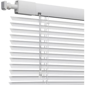 ACMEART Cordless Mini Blinds 1'' - No Drill, Child/Pet Safe, Easy to Install for Windows/Apartments/Rentals, Aluminum, White (18-59'')