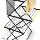 Joseph Joseph AirFrame Max Drying Rack, 70 ft Capacity, Large Folding Clothes Airer with Long Garment Rails