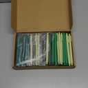 100 Pcs Ballpoint Pens Bulk Retractable Writing 1. 0 mm Black Ink Cute Pens Smooth Writing Color Fancy Gift for Teacher Student Employee Office School Home Baby Shower Supplies (Green Series)