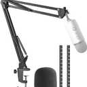 SUNMON Blue Yeti Microphone Boom Arm Stand with Pop Filter, Compatible with Blue Yeti Mic