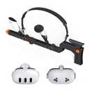 [Ambidextrous Design] VR Gun Stock for Meta Quest 3/Oculus Quest 3S | Side-Loading Magnetic Design | Faster Mag Changes | Precision Angle Adjustment | Adjustable Cheek Rest & Strap | Lightweight for Enhanced FPS Gameplay