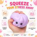 New Dumpling Squeeze Blow Bubbles,Dumpling Mystery Box for Adult,Dumplings Stress Balls,Bubble Squeeze Relief Ball,4-Pack