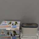 MR.SIGA Sink Caddy, Kitchen Sink Organizer Sponge Brush Holder with Drip Tray, White & Gray