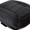 NLQR Front Driver Bottom Replacement Seat Cover Black Microfiber Leather Compatible with Mercedes Benz ML250 ML350 ML400 2012 2013 2014 2015