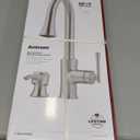 Pfister Antrom Kitchen Faucet with Pull Down Sprayer and Soap Dispenser, Single Handle, High Arc, Spot Defense Stainless Steel Finish, F5297AOGS