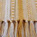 DII Braided Striped Throw, 50x60, Honey Gold