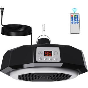 Nexum Chicken Coop Heater for Winter, 400 Watts Chicken Heater Built-in Lamp, Safety Thermostat Control, Overheat Protection, 6FT Cord Warmer for Poultry Dog Cat Rabbit