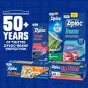 Ziploc Zip 'n Steam Food Storage Cartons for Meal Prep, Healthy Meals in Minutes, Microwave Safe, 10 Count