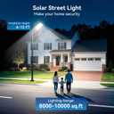 CEDIO 10000W Solar Lights Outdoor,IP 67 Waterproof Street Light for Yard