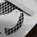 Kingsyard Metal Bird Feeder for Outdoors Hanging, Wild Bird Feeders with Weatherproof Roof & Seed Tray for Cardinal Finch Chickadee, White