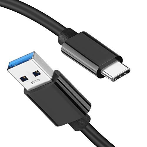 USB A to USB C 3.1/3.2 Gen 2 Cable 10Gbps Data Transfer (6inch/0.5FT), Short USB C SSD Cable with 60W QC 3.0 Fast Charging, Spare Cord for Samsung T7, SanDisk Extreme Portable SSD, Crucial X8, WD