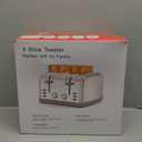 Toaster 4 Slice Retro Stainless Steel,Best Prime 4 Slice Toaster Wide Solt with 7 Shade Settings, Perfect for Waffles, Bagels and More Lainsten T-527