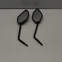 Bike Mirror Handlebar Mount Adjustable, Bike Mirrors for Ebike Bicycle Mirrors for Handlebars with Scratch Resistant Glass, Bike Rear View Mirror for Scooter, Motorcycle, Bike Accessory Left