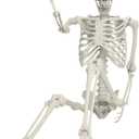 5.4ft Skeleton Halloween Decorations, Halloween keletons Life Size Human Skeleton Full Body Bones with Movable Joints for Halloween Props Spooky Party Skeleton Decor