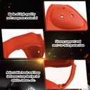 Jerify 2 Pcs Wrestling Headgear for Kids Youth Soft Grappling Headgear Wrestling Adjustable Ear Head Guard Protective(Orange) (Orange)