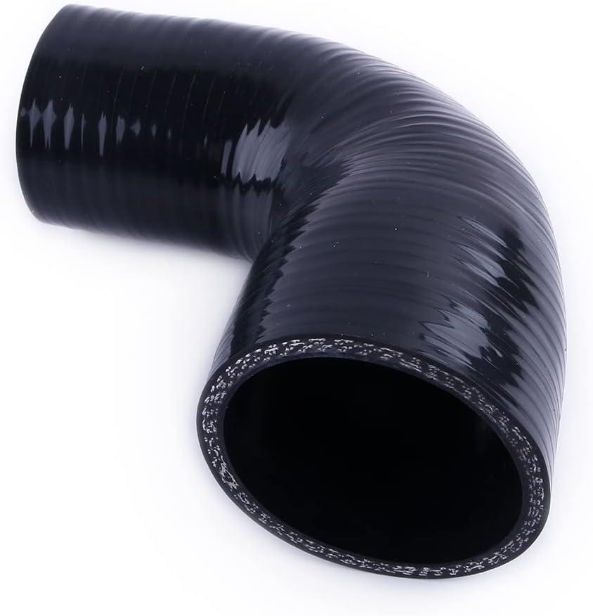 3" to 3.25" ID 90 Degree Elbow Reducer Silicone Coupler Reinforced Hose,4-Ply, Turbo/Intercooler/Intake Piping/Industrial Hydraulic (76-83mm)