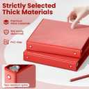 SUNEE 1 Inch Binders 3 Ring 6 Pack, Clear View Three Ring Binders PVC-Free (Fit 8.5x11 Inches) for School Binder or Office Binder Supplies, Classic 6 Colors