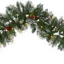 Nearly Natural 9ft. Frosted Swiss Pine Artificial