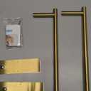 Paper Towel Holder Under Cabinet, Self Adhesive Wall Mount Paper Towel Holder, SUS304 Stainless Steel Under Cupboard Paper Towel Holder for Kitchen, Pantry, Sink, Bathroom,Gold