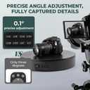 Photography Turntable 13.7inch/110lb, Motorized Rotating Display Stand with Remote Control, 360 Degree Large Display Turntable for Photography, Video, Model, Cake, 3D Images