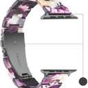 Light House Apple Watch Bands-Fashion Lightweight Resin iWatch Bands for Women Men 38mm/40mm/41mm/42mm(Series 11 10), 49mm/46mm/45mm/44mm/42mm(S 3 2 1), Compatible with Apple Watch Series 11 SE 10 9 8 7 6 5 4 3 Ultra (Unique Purple)