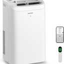 ZAFRO Portable Air Conditioners-12,050 BTU (8,050 BTU SACC) Smart AC Ultra-Quiet(44dB),Voice/APP/Remote,24H Timer with Fan & Dehumidifier, Easy Installation Portable AC for Bedroom, Living Room