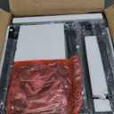 Huuger Night Stand Set of 2, Nightstand with 2 Drawers, Bed Side Table with Open Shelf, Wooden Top, End Table, Fabric Drawer, for Bedroom, Black