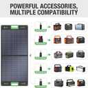 EBL 100W Portable Solar Panel for Power Station, IP65 Waterproof Foldable