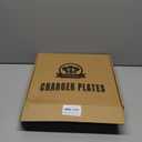 Blue Charger Plates, 13 Inch Embossed Chargers for Dinner Plates. Plastic Charger for Wedding, Party. (Set of 6)