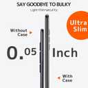 NINKI Compatible for Samsung Galaxy Z Fold 6 Clear Case with Built-in Screen Protective Transparent All-Round Camera Protective Shockproof Case for Samsung Galaxy Z Fold 6 Clear