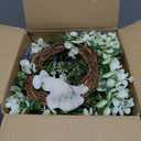 4 Pcs Purple Rose Candle Rings - Artificial Floral Wreaths with Eucalyptus Leaves Greenery Flower Wreaths for Pillar Farmhouse Wedding Centerpiece Party Home Decor