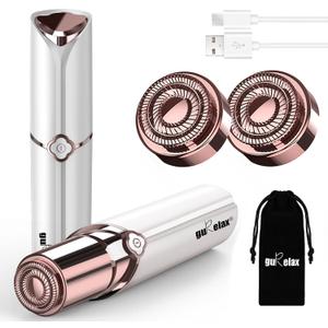 Electric Painless Hair Remover, Facial Hair Removal for Women - as Seen on TV Face Shaver, Hair Removal Device with 2 Replacement Heads