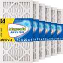 Maycold MERV 8 10x20x1 Furnace Air Filters (6-Pack), Pleated HVAC AC Filters – Actual Size 9.70” x 19.70” x 0.75”, For Residential or Office Use, Individually Wrapped in Plastic