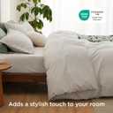 Bedsure Duvet Cover with Fitted Sheet King - Cooling Deep Pocket, Hotel Luxury Soft Double Brushed Bedding Set with Zipper Closure, 1 Duvet Cover, 1 Fitted Sheet, 2 Pillow Shams, NO Comforter, Linen