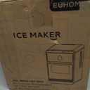 EUHOMY Crescent Ice Maker Countertop, 28Lbs/24H, Ready in 12Mins, Auto Deep Cleaning, Timer, Portable Ice Maker Machine for Home/Office/Party