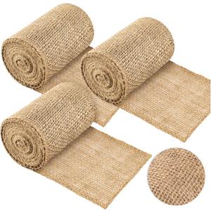 Natural Burlap Tree Protector Wrap, 3 Rolls Tree Wrap for Damaged Tree Bark Repair, 5 Inches x 17 Feet Tree Wraps Bark for Winter, Burlap Wrap Plants Bandage for Keeping Warm