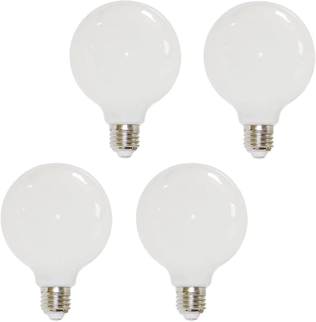 E26 9W Light Bulbs G25/G80 LED Globe Light Bulb Non-dimmable 3000K Warm White Lights 800 Lumens 80 Watt Equivalent Vanity Light for Vanity Mirror Pendant Dressing Room Wall Sconces (3 Pack)