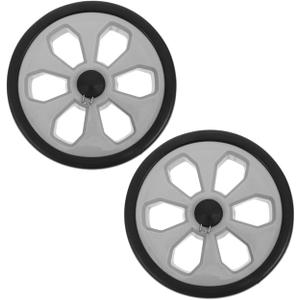 DOITOOL Shopping Cart Wheels Replacement Set 2Pcs Heavy Duty Plastic Caster Wheels for Grocery Cart Trolley Stable Indoor Outdoor Use 7.87 Inch